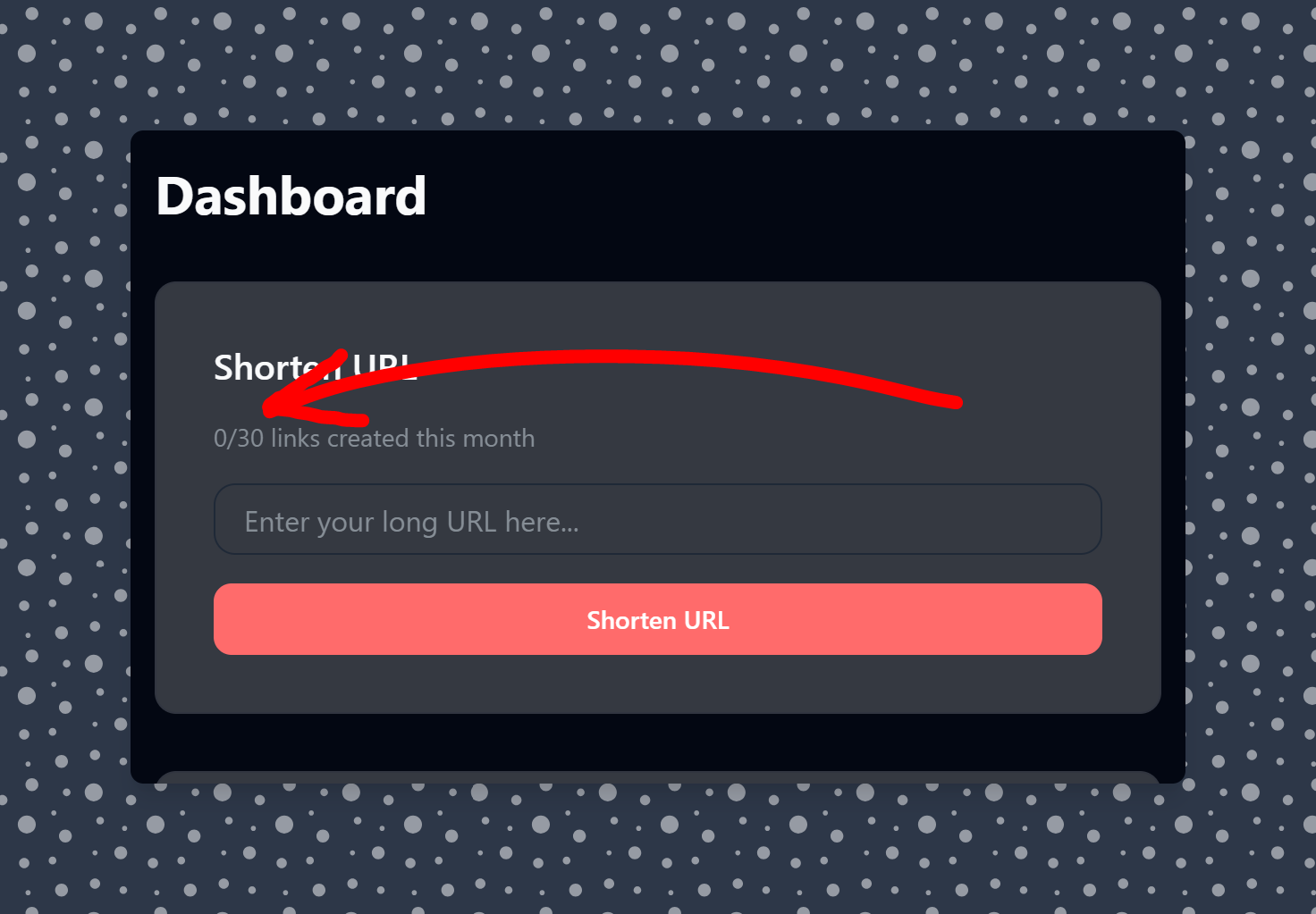 Quota Limits for Links and Analytics